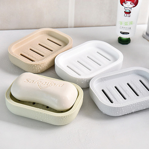 No punching soap box thickened double layer soap box bathroom drain soap box travel portable soap holder soap rack