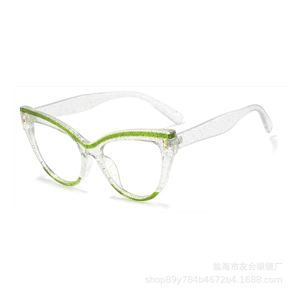 White and green frame