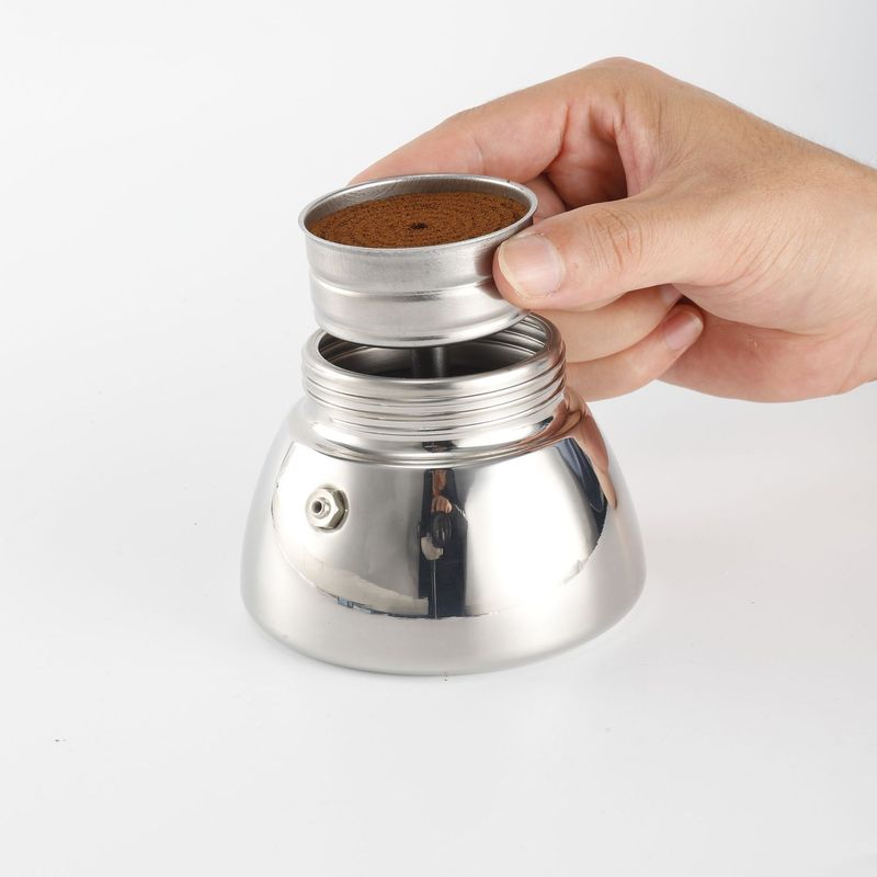 Shike stainless steel moka pot funnel accessories coffee pot powder tank accessories stainless steel funnel manufacturers wholesale Shike stainless steel moka pot funnel accessories coffee pot powder tank accessories stainless steel funnel manufacturers wholesale