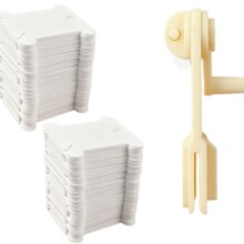 手动绕线器 塑料十字绣绕线板 刺绣棉线收纳线轴 缝纫绕线卡