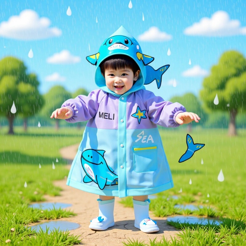 Children's raincoat wholesale summer outdoor cartoon waterproof brim boys and girls baby cute cartoon poncho rain gear Children's raincoat wholesale summer outdoor cartoon waterproof brim boys and girls baby cute cartoon poncho rain gear