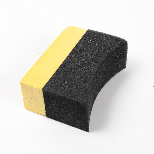 Car waxing sponge crescent-shaped tire corner rub high-elastic car wash cleaning tool polished crystal-plated car sponge