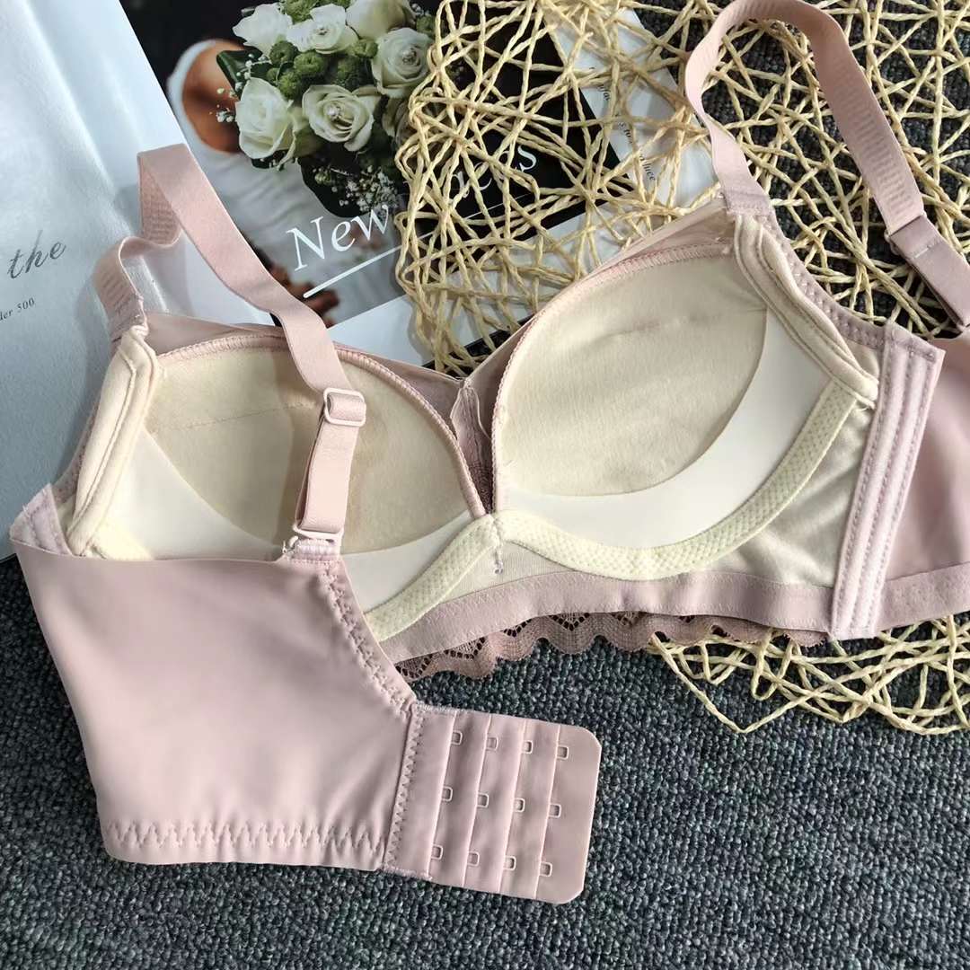 Alta calidad tres breasted ajustable push up mama colección cómodo sin hilos ropa interior delgada sujetador de las mujeres