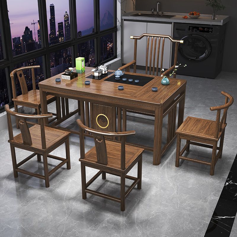 新中式实木小户型茶桌椅组合客厅功夫茶几家用茶桌一体一整套