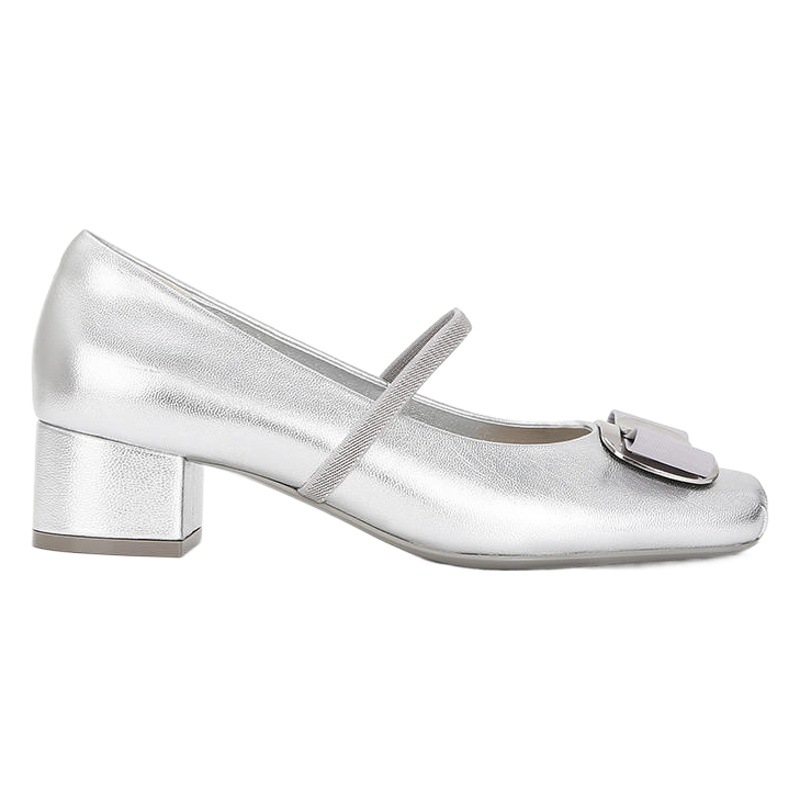 Nuevo Modelo Primavera 2025 ~ Zapatos Planos Mary Jane con Tacón Grueso y Lazo en la Punta Cuadrada, Zapatos de Ballet para Mujer
