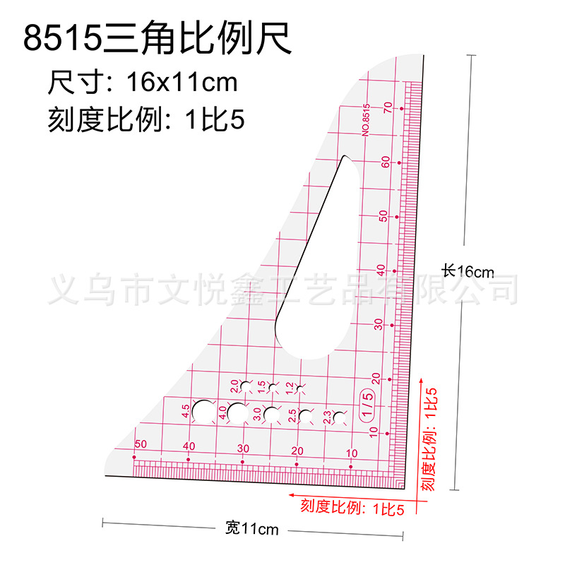 8515 triangular scale