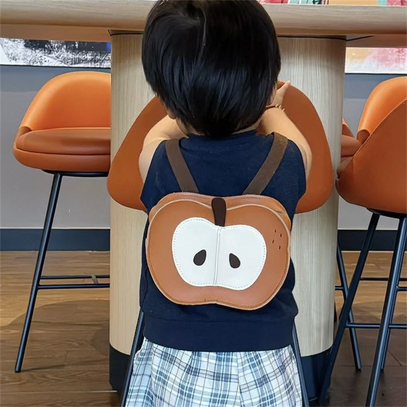 Kindergarten bebé mochila escolar de dibujos animados lindo estilo de manzana para niños y niñas mochila nueva mini mochila para niños