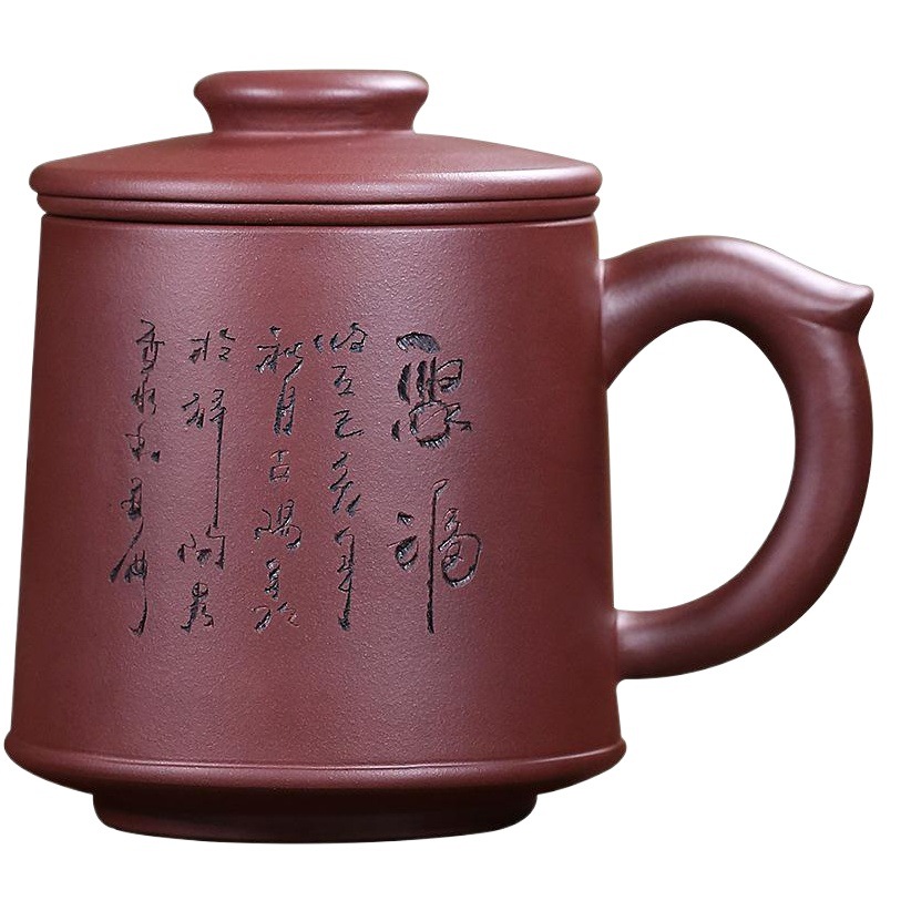 Zilaishun hecho a mano púrpura arena taza de agua taza de oficina filtro taza de té juego de té regalo logo venta al por mayor 22011