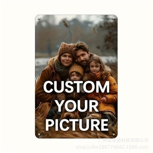Cross-border 8x 12 inch tin painting European and American vintage home ornaments metal crafts home decoration
