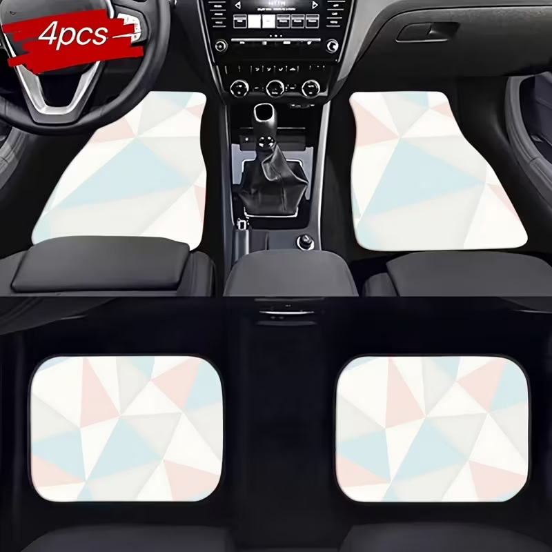 Cross-Border Minimalist Car Interior Floor Mats, Thickened Dirt-Resistant and Scratch-Resistant Mats, Easy to Care For, Can Be Cut, Wholesale and Dropshipping Available