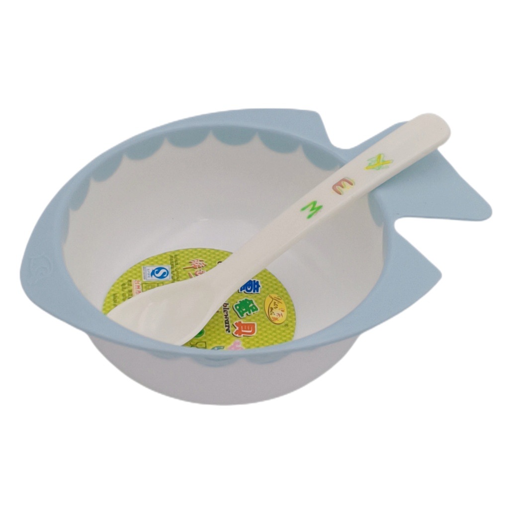 L2312 0067 tazón en forma de pez para niños de grado alimenticio jardín de infantes niños resistente a caídas bebé comiendo tazón pequeño tazón