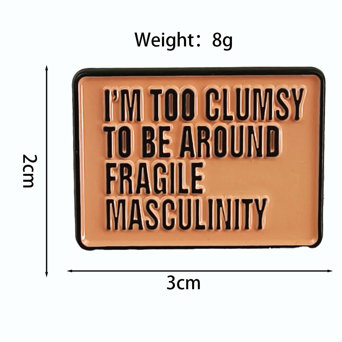 Broche de aleación geométrica creativa Lema de letras en inglés europeo y americano Accesorios de moda Insignia de ropa Pin de cuello Punto transfronterizo