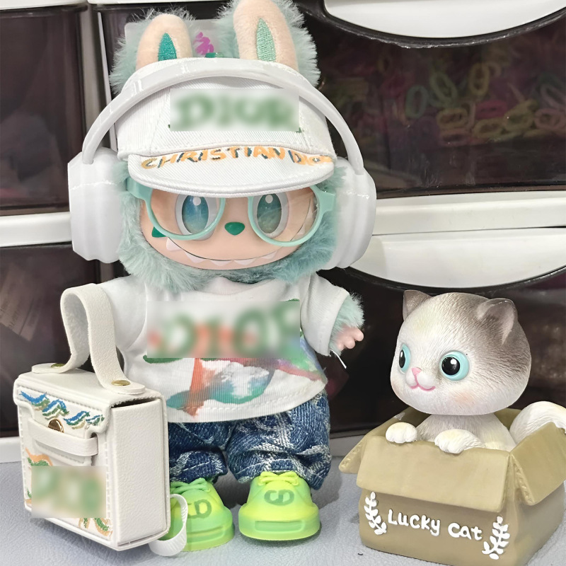 适用于拉布布labubu娃衣公仔一二三代15cm3.0希望D家高定套装|undefined