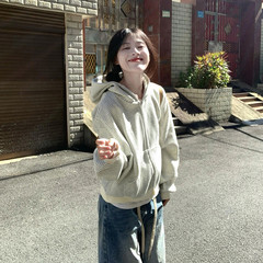 初秋条纹卫衣外套女款秋冬季2025新款韩系氛围感早秋穿搭上衣短款