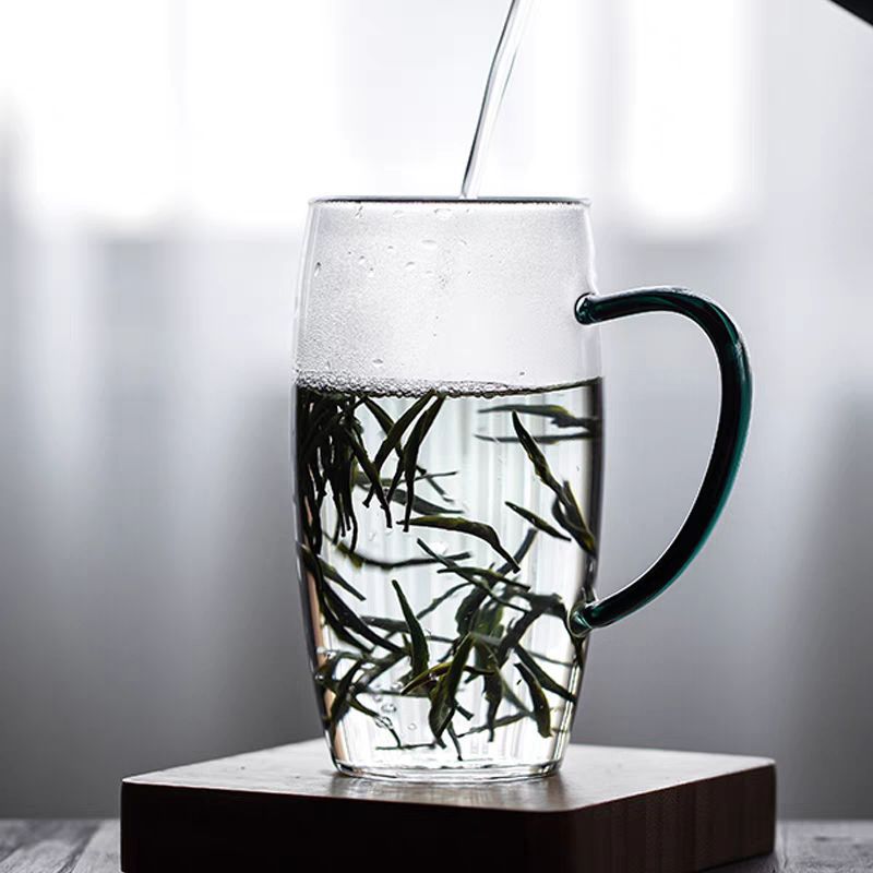 Vidrio transparente de borosilicato taza de té verde taza de té especial mono Kui Oficina taza de té de frutas