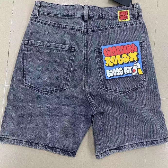 Comercio electrónico transfronterizo nuevo Polar Big Boy jeans blancos Hip Hop patrón de dibujos animados bordado jeans sueltos Y2K