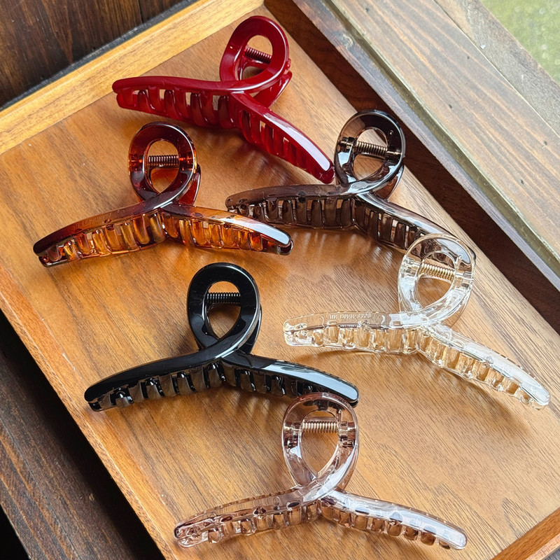 Han Rui's New 11cm Large Pc Hair Clip for Women with Thick Hair, Shark Clip Hairpin for Hair Styling at the Back of the Head Han Rui's New 11cm Large Pc Hair Clip for Women with Thick Hair, Shark Clip Hairpin for Hair Styling at the Back of the Head