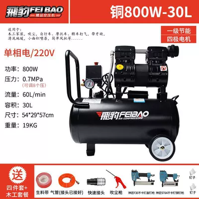 Home Decoration Small Air Compressor | Hava kompressorları - all-copper-motor-800-30l-comes-with-woodworking-package
