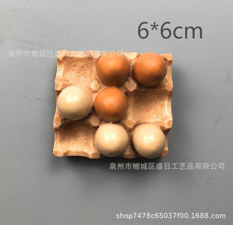 3D仿真食品面包平底锅蛋树脂冰箱贴 旅游纪念品特价不退不换|undefined
