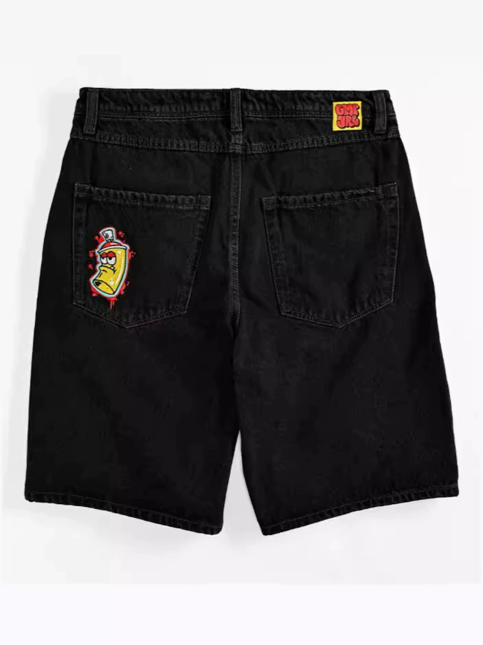 Трансграничная электронной коммерции Американский Y2K хип-хоп стирка повседневные джинсовые шорты мужской летний свободный ретро прилив шорты