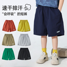 湖州织里童装男童运动裤男孩夏装五分裤 2025儿童短裤透气速干裤
