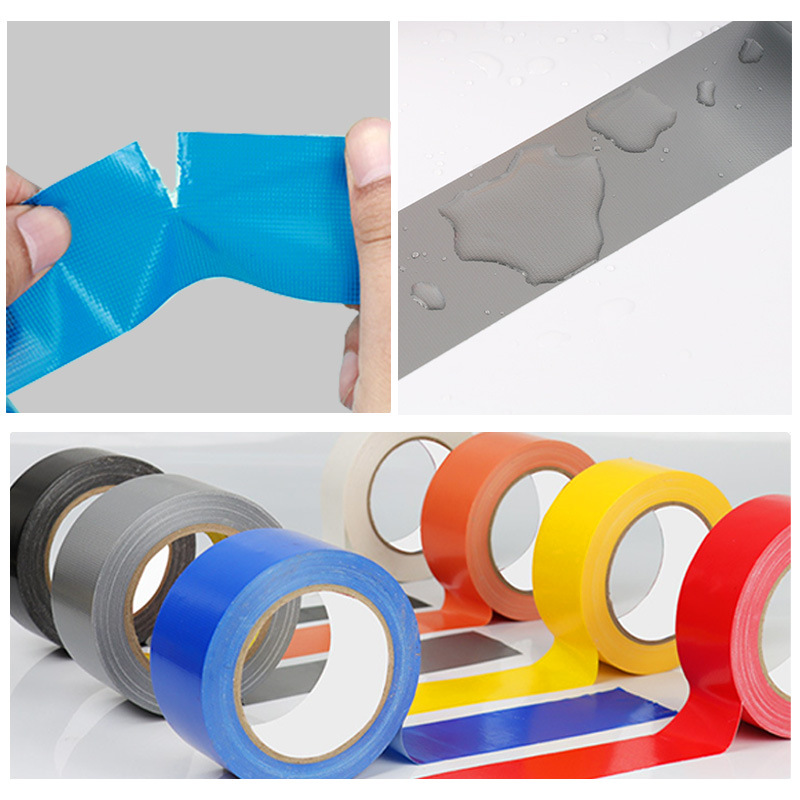 Cinta de tela de color de una sola cara al por mayor exposición de alta adhesivo de la boda alfombra logo ventana impermeable viento costura