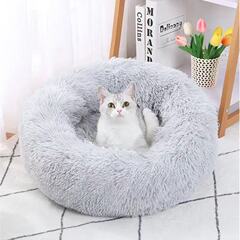 狗窝猫窝长毛绒圆形宠物窝狗床冬季狗垫子宠物床宠物用品批发