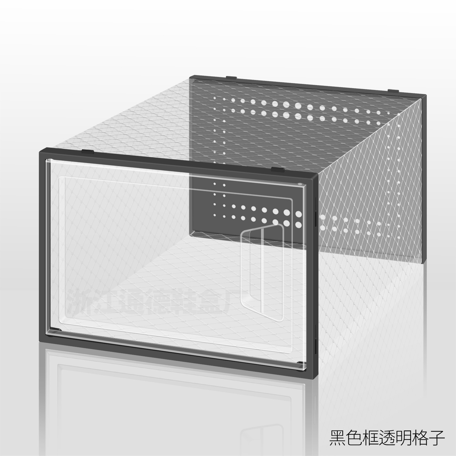 Caja de almacenamiento de zapatos transparente - Apertura lateral, gabinete para hogar, venta al por mayor, tamaño grande