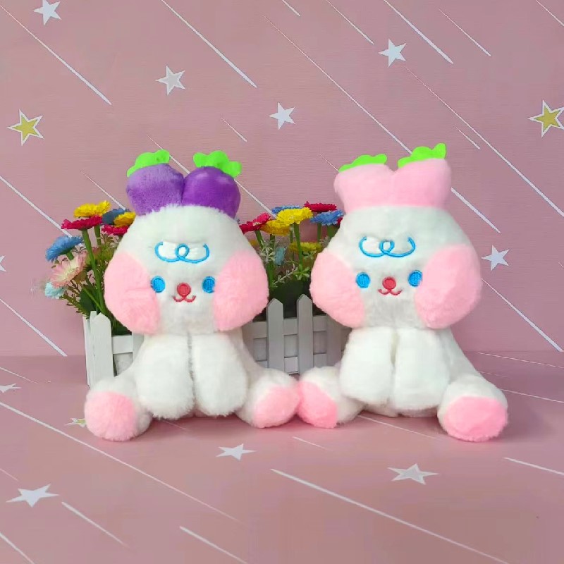 Juguetes de peluche lindos muñecas de frutas almohada muñeca agarra muñeca boda tira muñeca de tela muñeca estand juguetes regalos