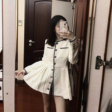 特价清仓 雪丽兹“版型百褶冬季大衣外套小香风连衣裙 不退不换