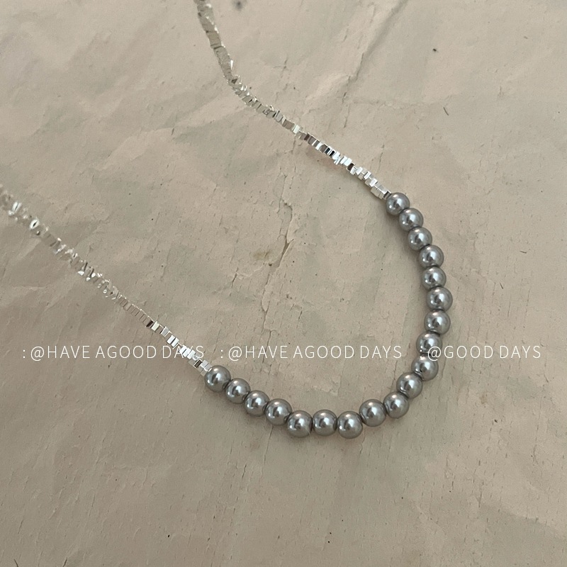 Einfacher Stil Geometrisch Künstliche Perle Kupfer Perlen Überzug Frau Halskette display picture 13