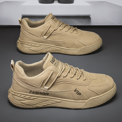 Summer New Popular Height-increasing Non-slip Low-top Sports Shoes Retro Trendy Fashion Safety Shoes Work Shoes