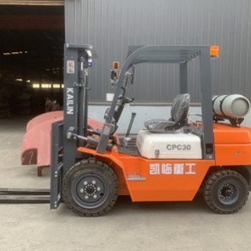 Transfronterizo LPG carretilla elevadora 2.5 toneladas 3 toneladas gasolina y gas natural de doble propósito con tanque hidráulico de cuatro ruedas GPL carretilla elevadora