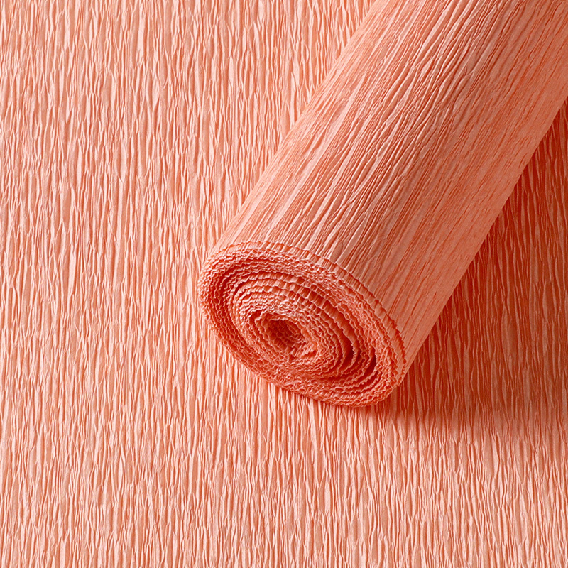 Thickened [Champagne Color] Crepe Paper - 1 roll