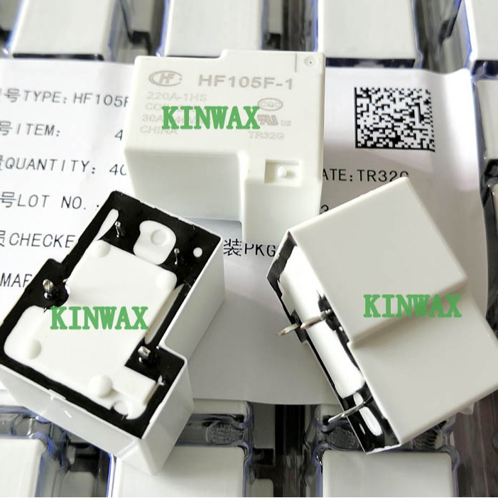 HF105F-1/006D-1HT 继电器一组常开4脚30A240VAC线圈电压