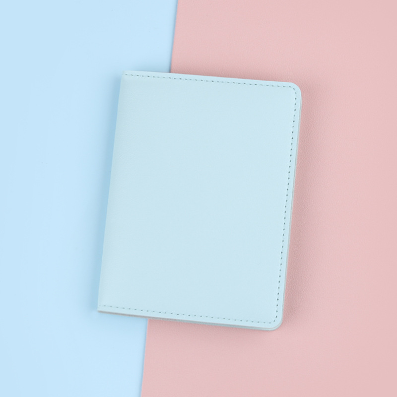 Titular de pasaporte de viaje cubierta protectora de almacenamiento titular de la tarjeta antirrobo RFID titular de Certificado de ultramar titular de pasaporte ultrafino simple