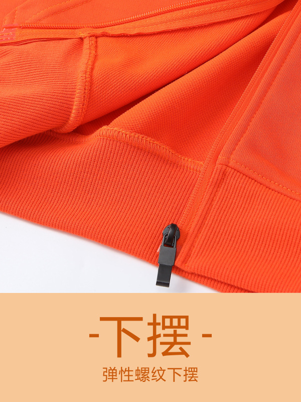 Primavera y otoño cuello sólido suéter personalizado LOGO restauración ropa de trabajo supermercado ropa promocional camiseta publicitaria impresión bordado