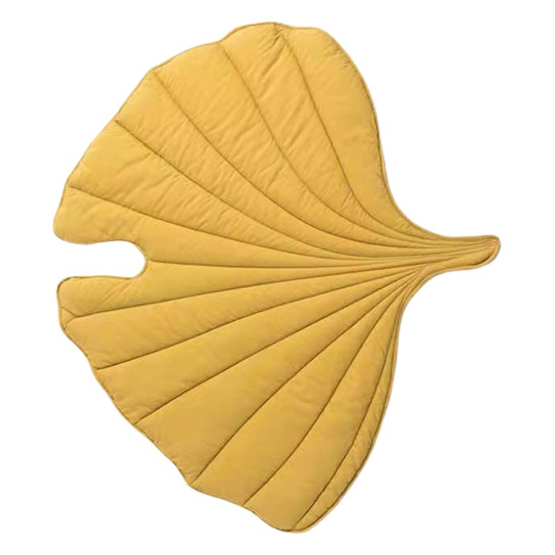 INS Estilo nórdico ginkgo hoja estera bebé de alta calidad Algodón gateando estera bebé niños Juego estera