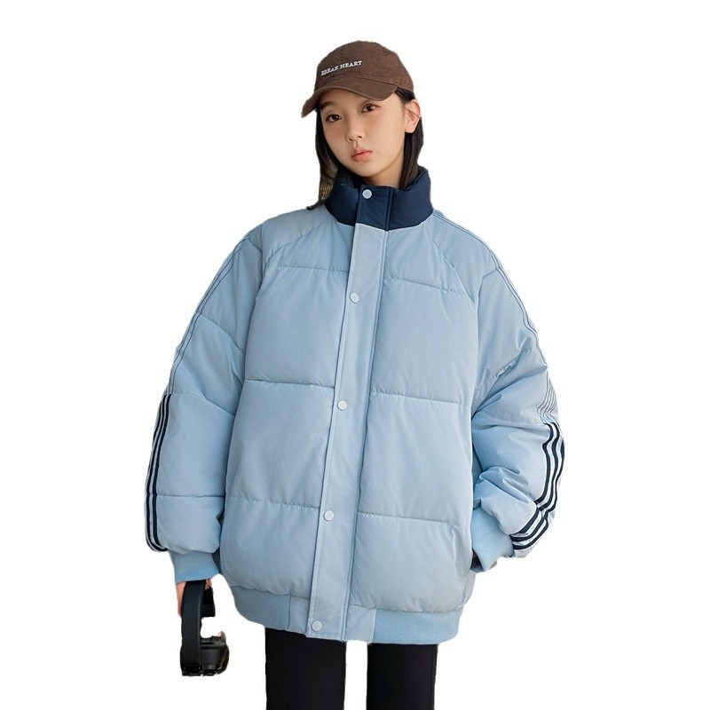 Chaqueta de Algodón Acolchada para Hombre de Poliéster con Capucha