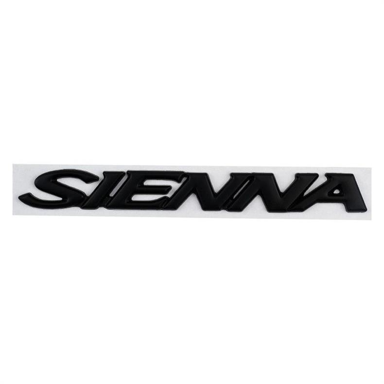 Suitable for modification of the new Toyota Sienna, rear emblem SIENNA car sticker, English metal personalized car badge