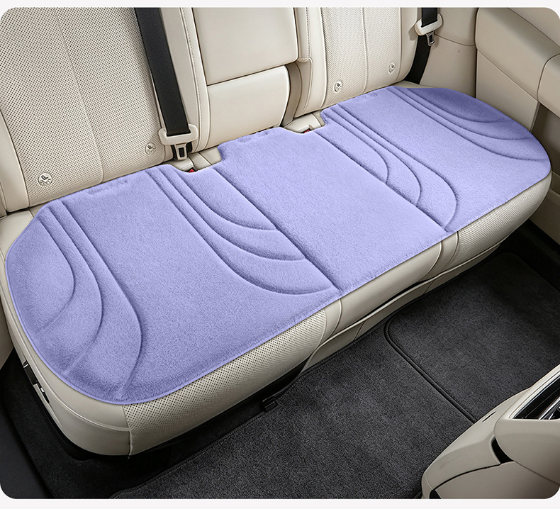 New cross-border model, all-season universal hot-pressed plush three-piece car seat cushion set, wholesale for foreign trade