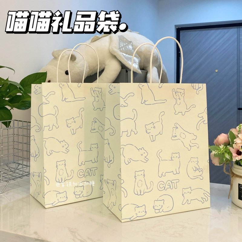 新款原创礼物袋大合集可爱少女礼品打包出物收纳手提礼物牛皮纸袋|undefined