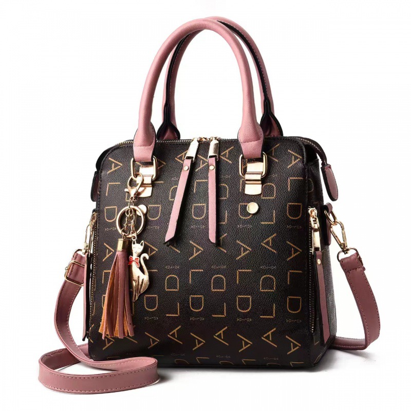 Taizhou bolsos de mujer impresión bolsos de mano bolsos de mujer letras coreana PU cuero suave bolsos de hombro para mujeres