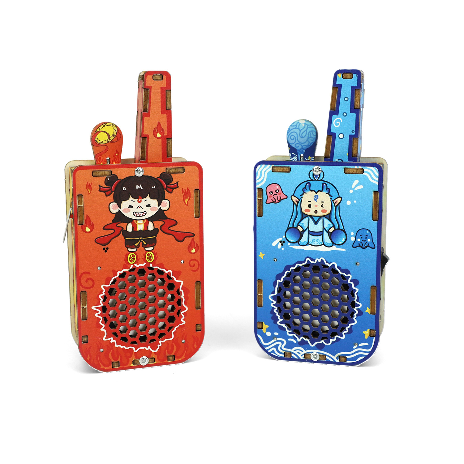 児童インターホン科学実験科教先端diy木製科学技術小製作200メートル無線呼び出し玩具