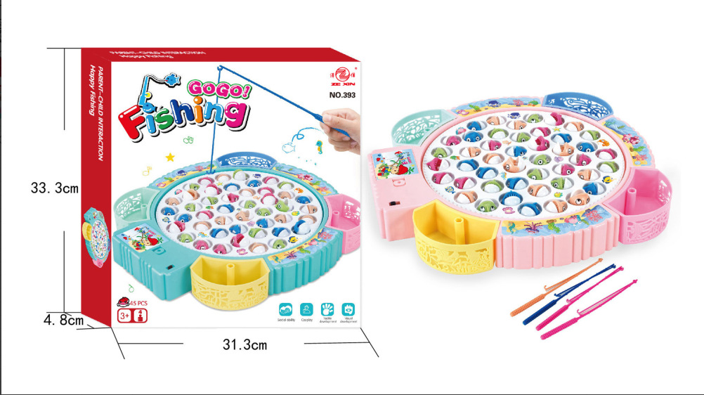 Padres-hijos Placa de Pesca Pink