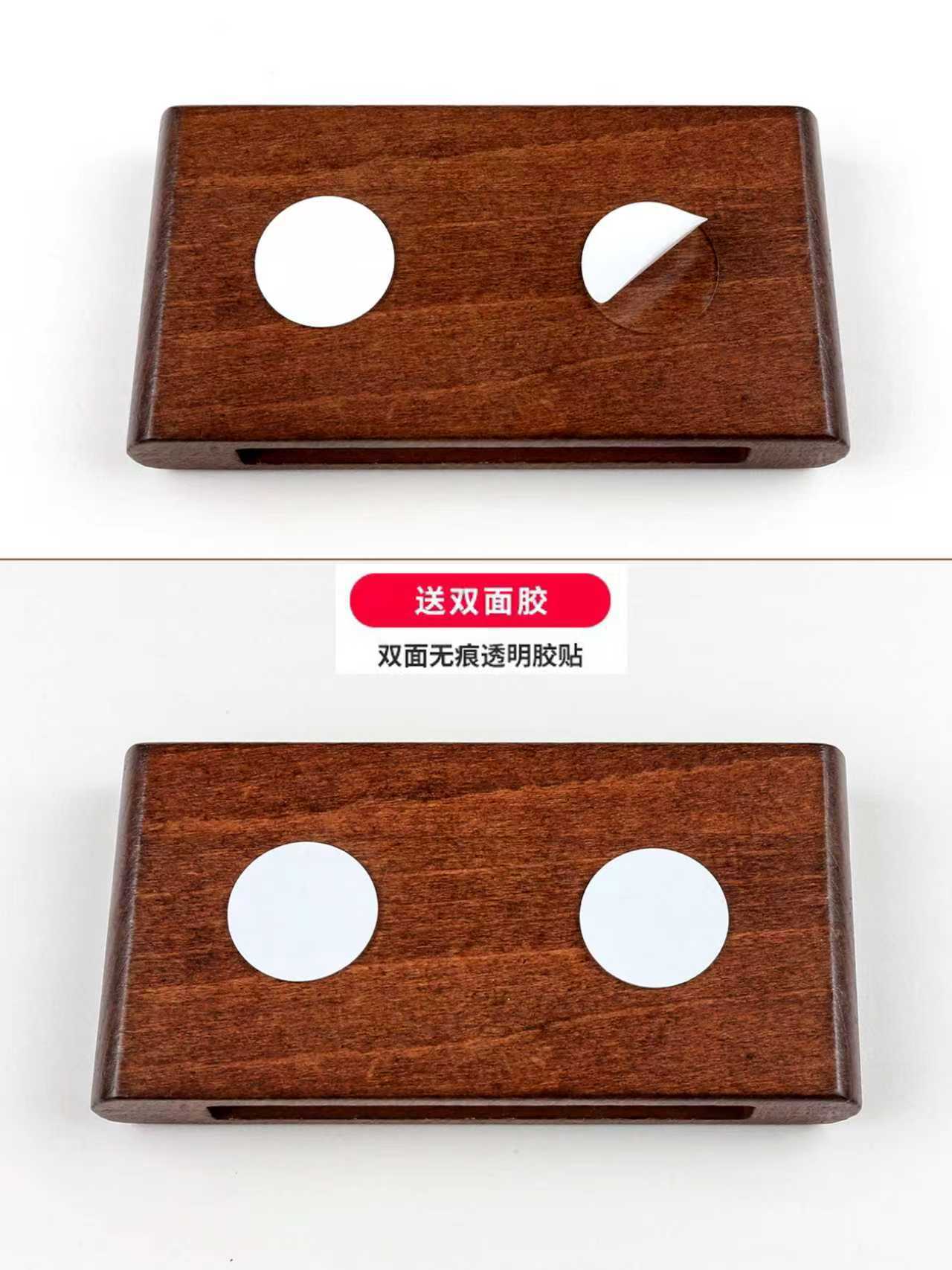 Solid wood temporary parking sign DIY magnetic number plate base, cross-border best-selling custom number plate ornament
