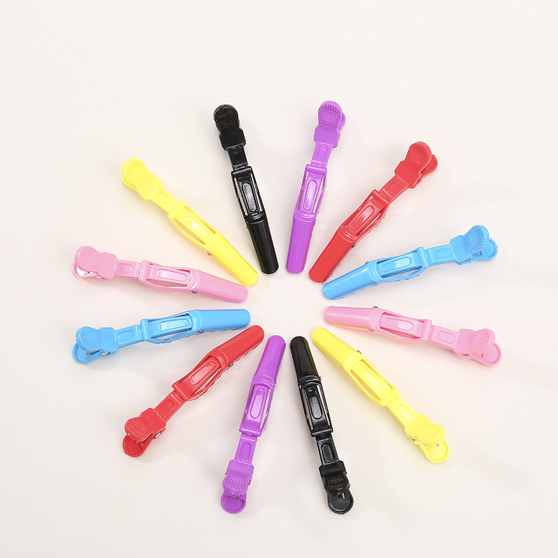 Simple Style Solid Color Plastic Spray Paint Hair Clip display picture 4