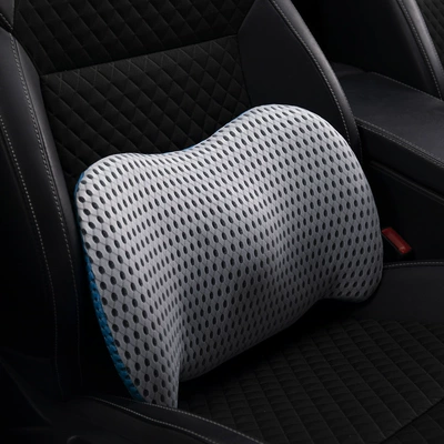 cushion car back cushion waist | Waist support - mesh-breathable-light-gray-spell-sky-blue-391230