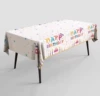 Birthday cake tablecloth 137*183cm