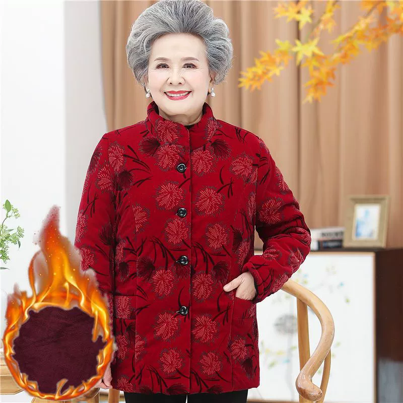 Костюм из вельветовой подкладки куртка-пальто для пожилых, утепленный хлопковый наполнитель, размеры XL–5XL, куртка или куртка+штаны